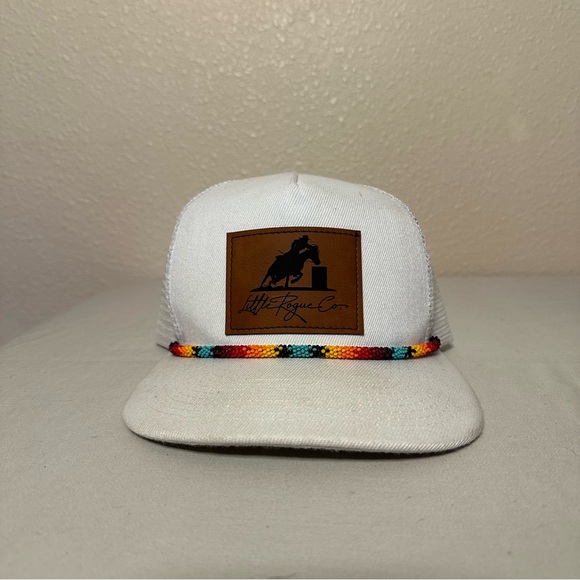 Accessories - Little Rogue Co White Hat with Multicolor Band